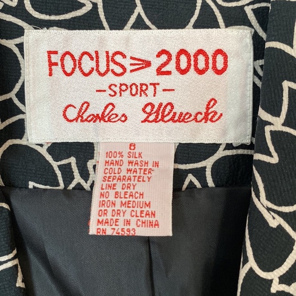 Vintage Charles Glueck silk blazer - Picture 2 of 8